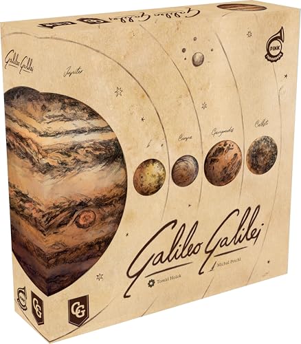 Capstone Games Galileo Galilei EuroStyle Astronomy Strategy Board Game Educational Space Exploration Game for 14 Players Historical Scientific Game for Ages 14 90 Minutes Playtime - Image 1
