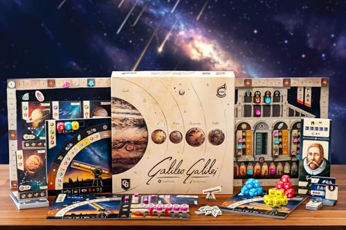 Capstone Games Galileo Galilei EuroStyle Astronomy Strategy Board Game Educational Space Exploration Game for 14 Players Historical Scientific Game for Ages 14 90 Minutes Playtime - Image 5