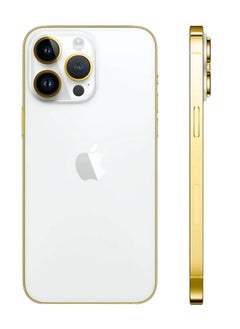 CAVIAR Luxury 24k Gold Plated Frame Customized iPhone 16 Pro Max 1 TB White  - Image 2