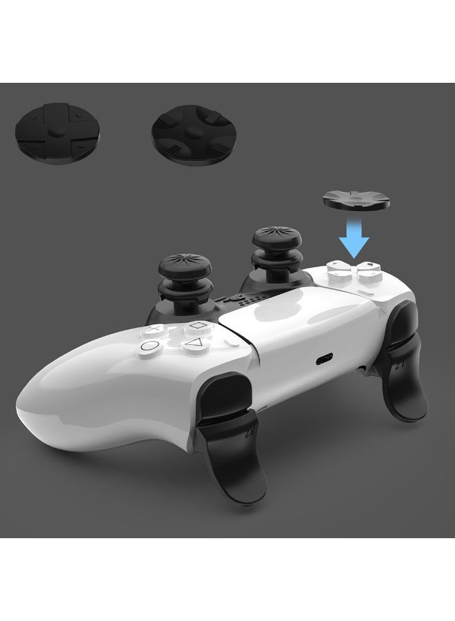TNGames PS5 Controller Button Enhancement Kit - 2 Anti-Slip Thumb Grips + L2/R2 Trigger Extenders + 3 D-Pads - Exclusive Accessories for Sony PlayStation 5 - Image 4