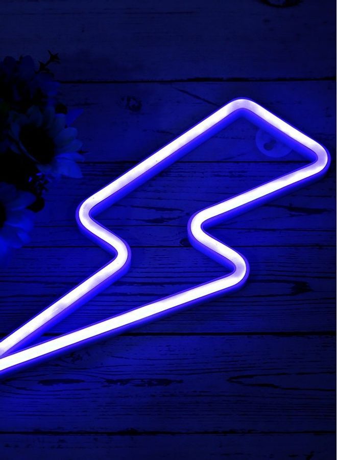 نيبمينينت مصباح إضاءة LED نيون للديكور أزرق 34.5x14x1.2سم - Image 4