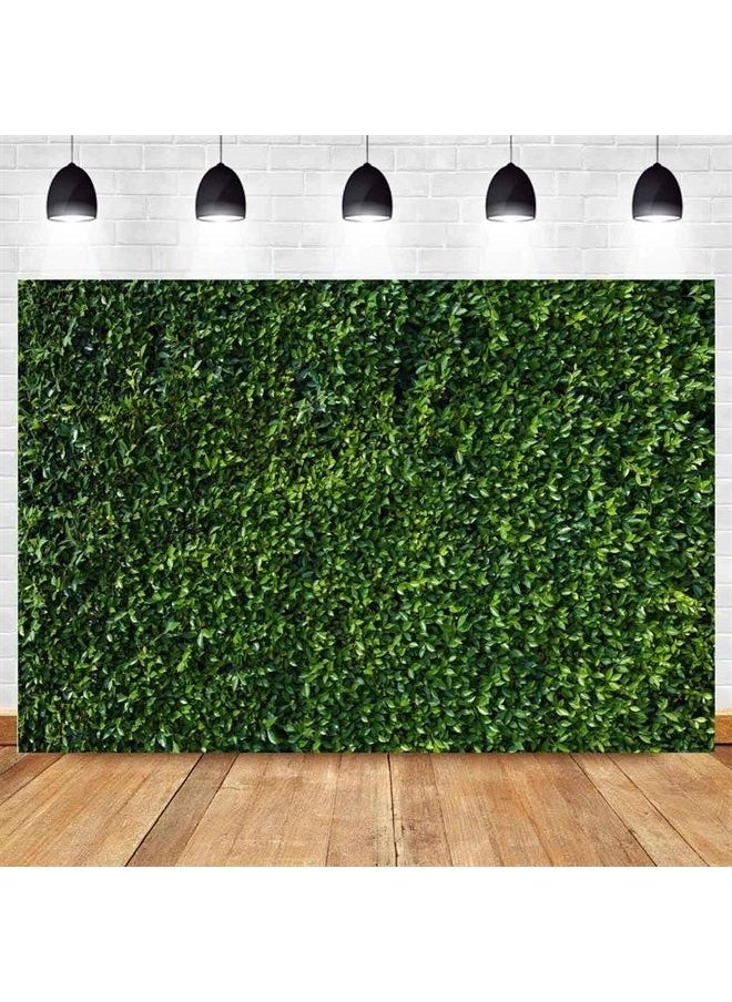 Fanghui - 9x6FT Vinyl Natural Green Leaves Grass Picture Photography Backdrop for Spring Summer Wedding Birthday Party Banner Supplies Indoor Outdoor Photo Studio Background Booth Props - Image 1