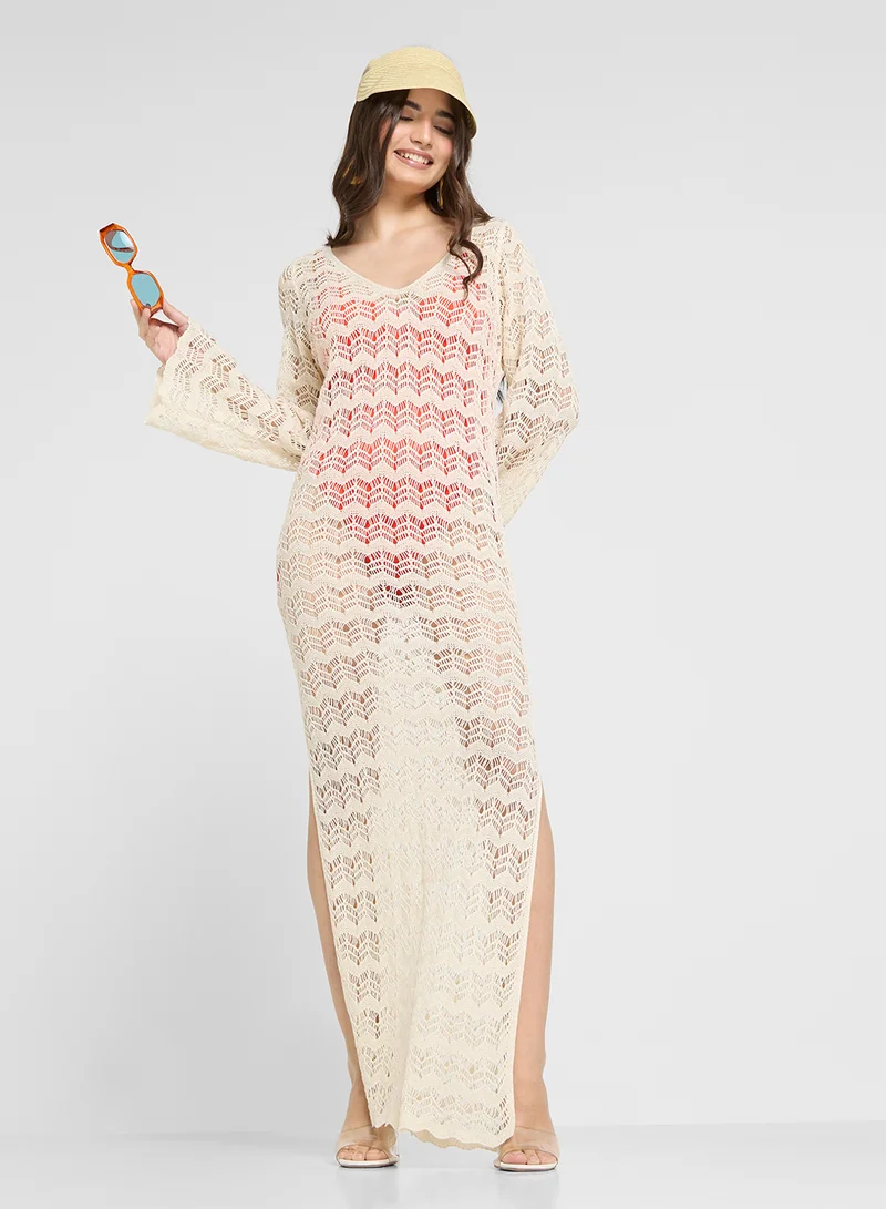 Ginger Crochet Maxi Dress