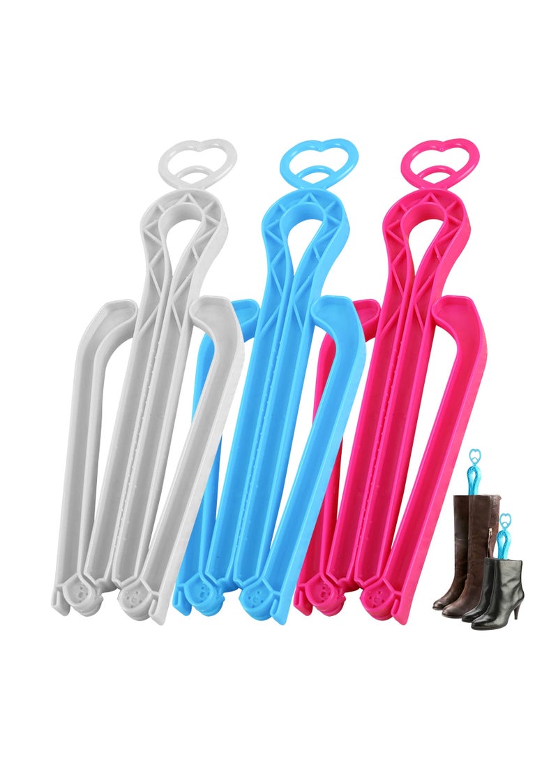 SOLARAE Boot Stay Boot Tree, 3Pack Shaft Boot Shapers for Knee High Tall Boots Great Support Form Shaping Inserts Folding Boot Shaper Stands Boots Knee High Shoes Clip Support Stand for Womens and Mens - Image 1