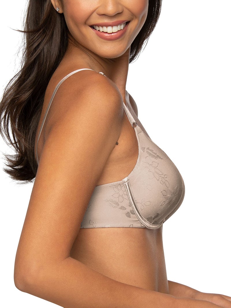 Vanity Fair Womens Ego Boost Add-a-size (+1 Cup Size) Push Up Bra, Underwire - Beige Jacquard, 34A US - Image 2