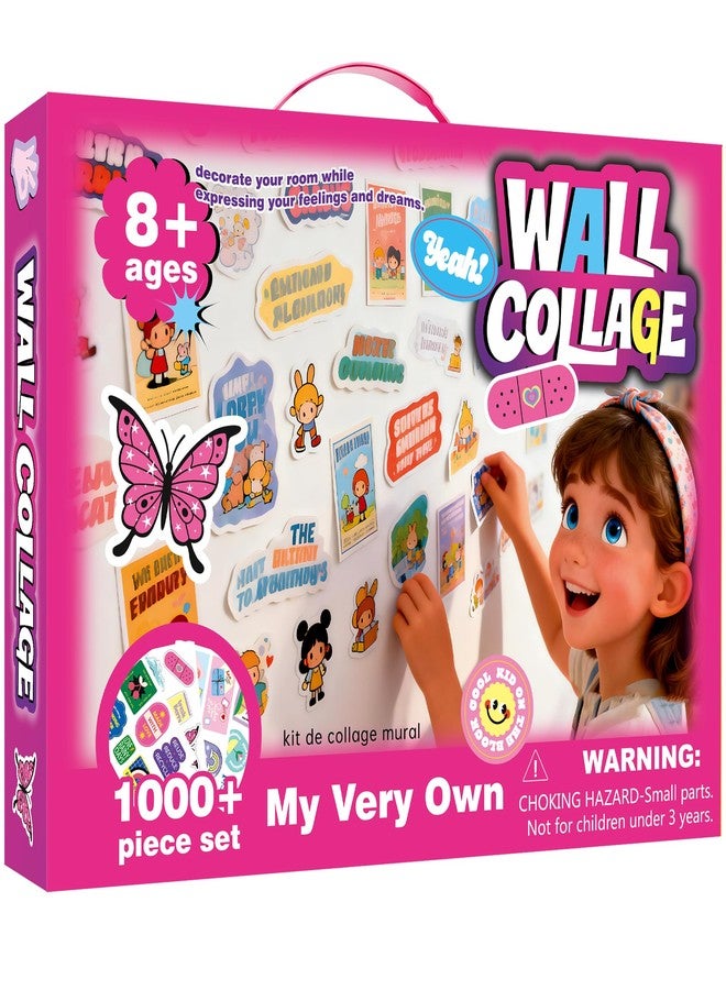 Quellance Wall Collage Kit for Teen & Tween Girls - 1000+ Piece DIY Arts Crafts Kit for 8-16 Teens Bedroom Aesthetic Room Decor, Creative Birthday Gifts Craft Set for Teenage Trendy Stuff Room Décor Cool Things - Image 1