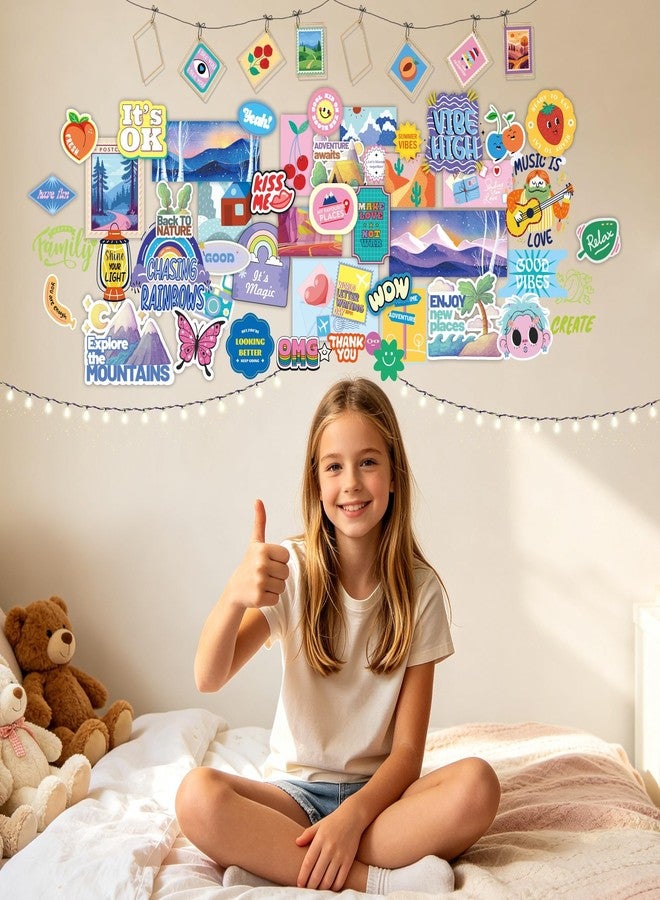 Quellance Wall Collage Kit for Teen & Tween Girls - 1000+ Piece DIY Arts Crafts Kit for 8-16 Teens Bedroom Aesthetic Room Decor, Creative Birthday Gifts Craft Set for Teenage Trendy Stuff Room Décor Cool Things - Image 3