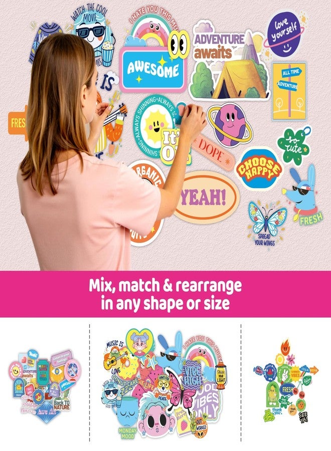 Quellance Wall Collage Kit for Teen & Tween Girls - 1000+ Piece DIY Arts Crafts Kit for 8-16 Teens Bedroom Aesthetic Room Decor, Creative Birthday Gifts Craft Set for Teenage Trendy Stuff Room Décor Cool Things - Image 5