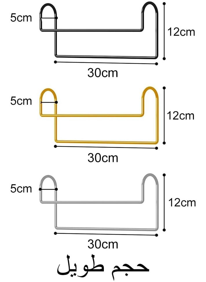 NOAEOU 3-Pack Space Saving Hangers, Clothes Hanger Holder for Sorting Clothes Storage, Hanger Stacker, Hanger Rack Closet Organizer Metal Hooks for Shirt Coat Pants Skirt, Hanger Stacker (Gold-30cm）  - Image 4