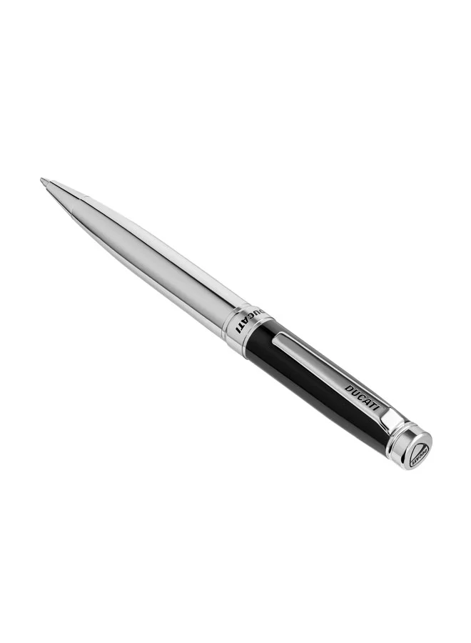 Ducati Nitro Stainless Steel Trims Twist Ballpoint Pen for Men, Blue Ink