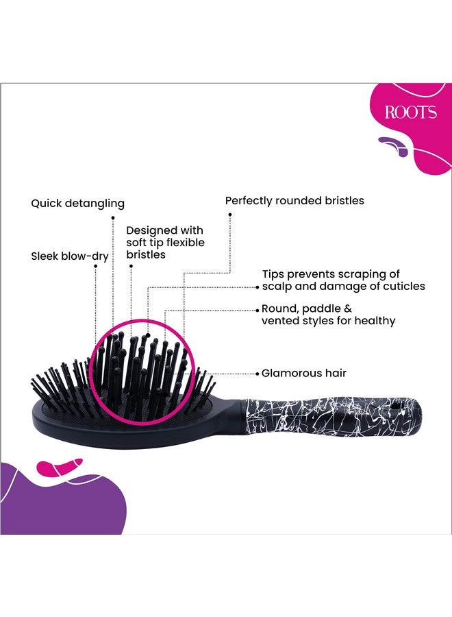 Roots - Truglam Hair Brushes - For Men & Women - WID66 - Image 3