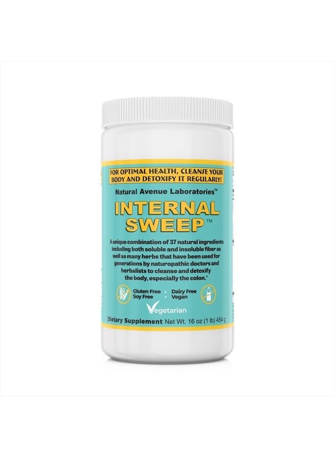 Internal Sweep ® - (454 Grams Colon Cleanse & Detox Fiber Powder, a Potent Blend of 37 Herbs Used by Master Herbalists for Hundreds of Years. - Image 1