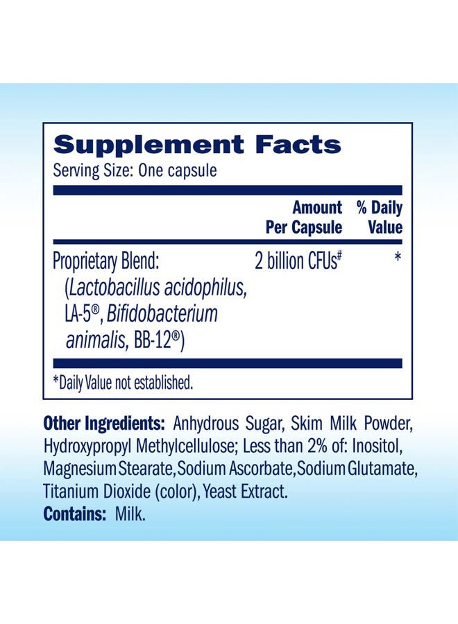 TruBiotics Daily Probiotic, 60 Capsules - Gluten Free, Soy Free Digestive + Immune Health Support Supplement for Men and Women - Image 2