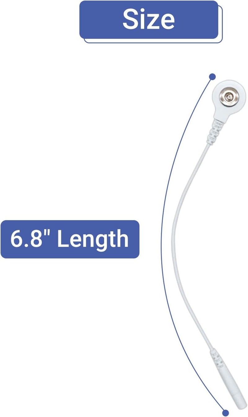 LODMOD 4 Pcs Electrode Lead Wire Adapters, Convert 2mm Pin to 3.5mm Snap - Compatible with TENS, EMS, IF Units - Image 2