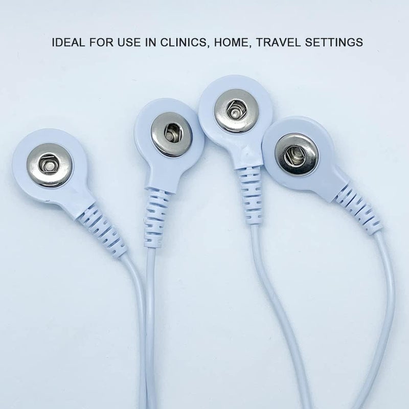 LODMOD 4 Pcs Electrode Lead Wire Adapters, Convert 2mm Pin to 3.5mm Snap - Compatible with TENS, EMS, IF Units - Image 4