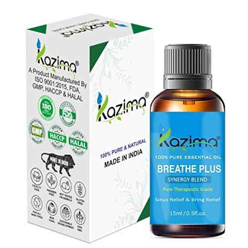 KAZIMA BREATHE PLUS BLEND ESSENTIAL Oil (15ml) Pure Therapeutic Grade - Image 2