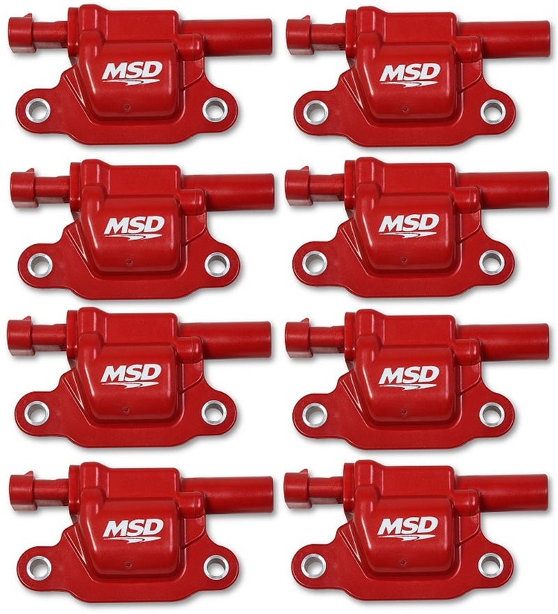 MSD 82668 Ignition Coil Blaster Series, Square, Red, 8-pack - Image 4