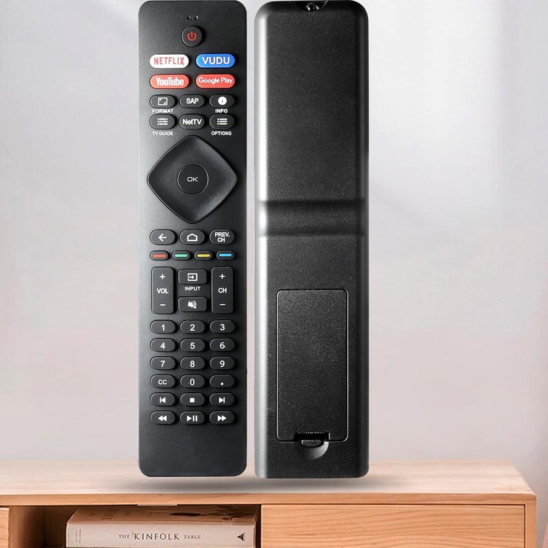 Ozuly TV Remote Control Replacement Compatible with All Philips Android 4K Ultra HD LED Smart LED TV NH800UP RF402A-V14 - Image 3