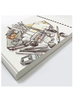 ROBUST Robust 400 Series Sketch Book (9"x12"), 100Sheets Sketch Pad,180gsm Drawing Notebook, Art Paper for Dry and Wet Media, Drawing Book For Kids, Spiral Bound Artist Sketch Paper, Acid Free Art Book  - Image 4