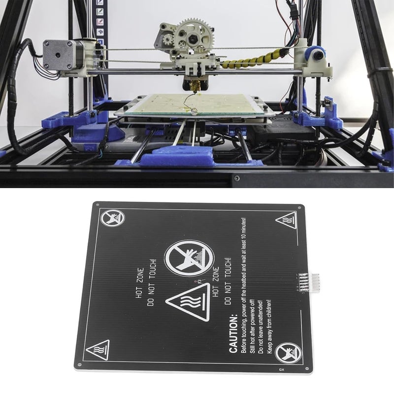 220x220mm 3D Printer Heated Bed Aluminum Alloy Hot Bed Platform 3mm Thick with 90cm Wire - Image 5