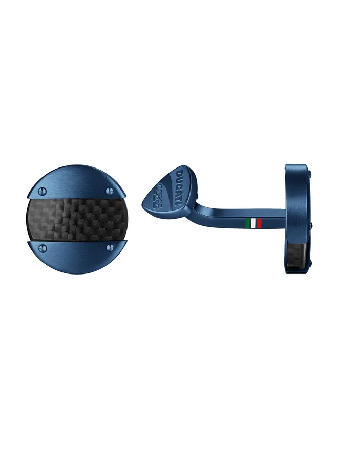 دوكاتي كورس Motore Blue and Black Designer Cufflinks For Men