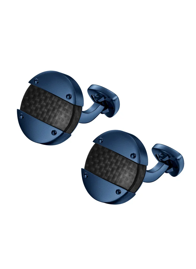 دوكاتي كورس Motore Blue and Black Designer Cufflinks For Men
