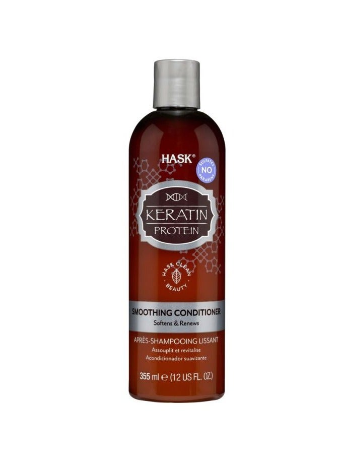 HASK Keratin Protein Soften Renew and Smoothing Hair Conditioner 355ml 