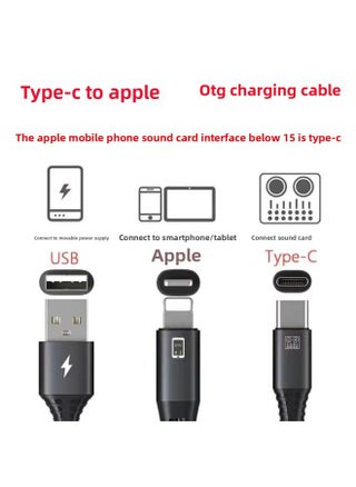 [Sound Card Converter] [Mobile Phone And Sound Card Charge And Use No Current] OTG Live Line Adapter-Model:【type-c To For Apple】 - pzsku/ZCD5937DC4AD6F484D3A9Z/45/1745994366/61acb250-f98d-427f-bef1-2d99e61fce89