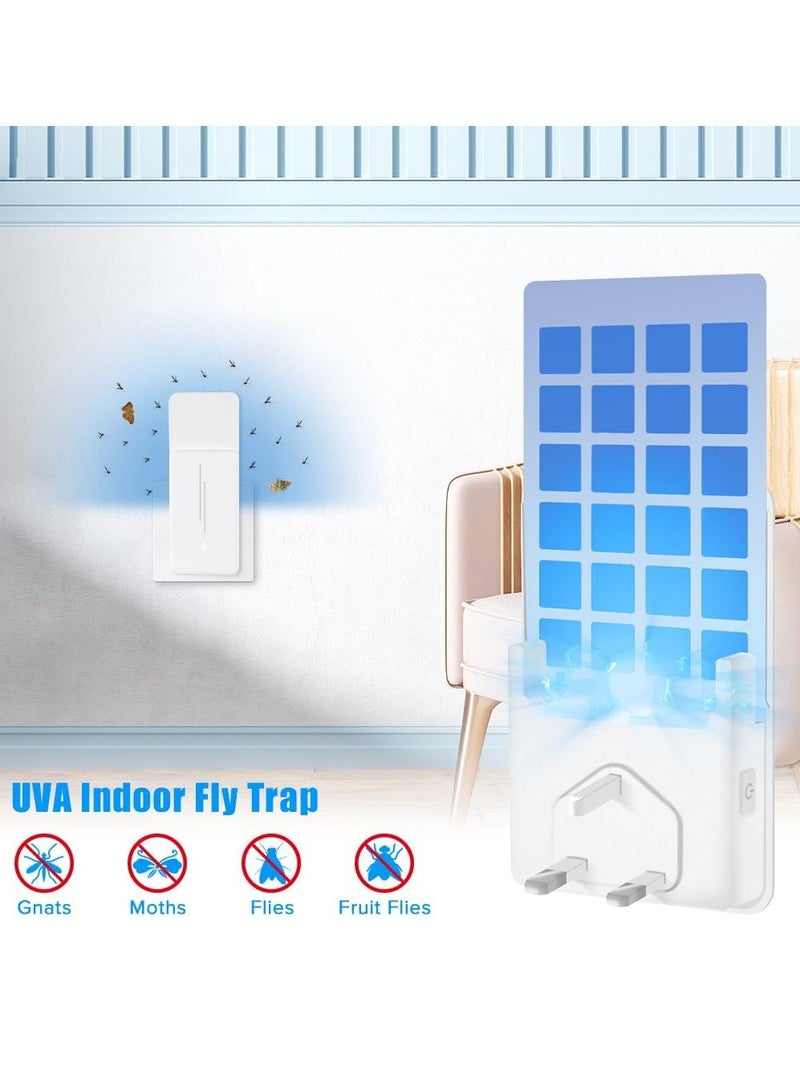 Necomi 2 Piece Adhesive Mosquito Trap + 10 Piece Adhesive Cards, Indoor Mosquito Trap, Captures Houseflies, Fruit Flies and Mosquitoes with Night Light - Image 2