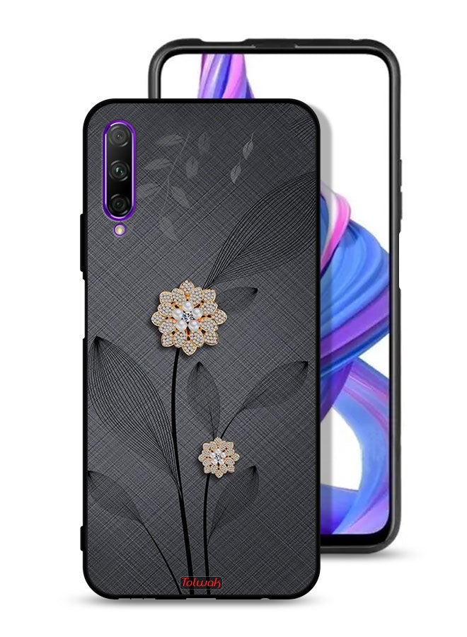 Tolwak Honor 9X Pro Protective Case Cover Diamond Flowers Art - Image 1