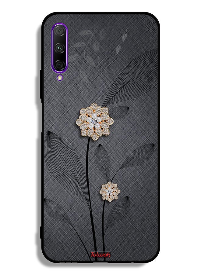 Tolwak Honor 9X Pro Protective Case Cover Diamond Flowers Art - Image 2