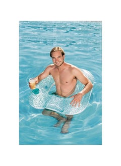 Bestway Inflatable Float with Pillow - Blue, Comfortable Pool Float with Headrest for Relaxing Water Fun  - Image 2