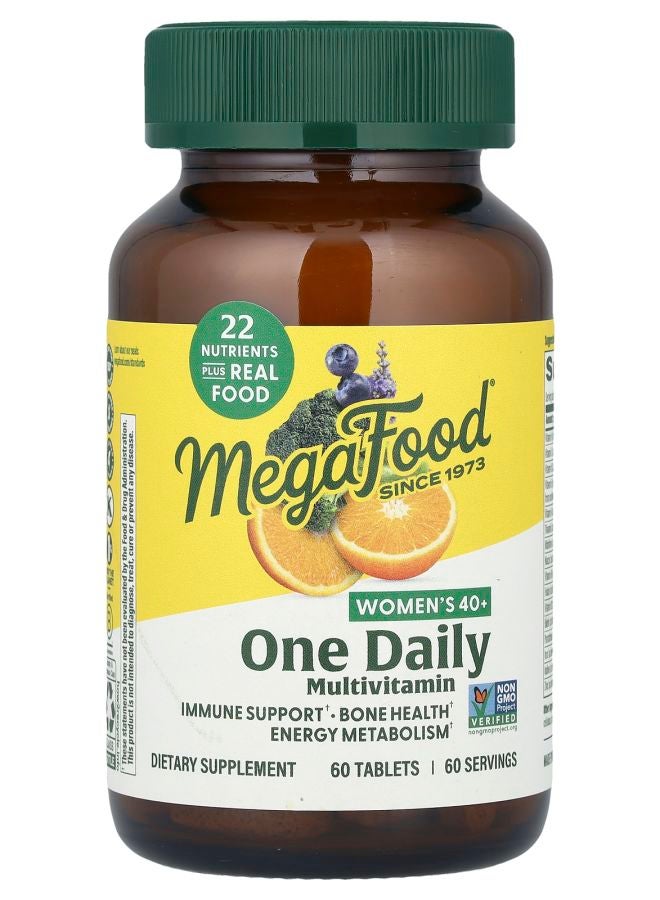 MegaFood Women's 40+ One Daily Multivitamin 60 Tablets