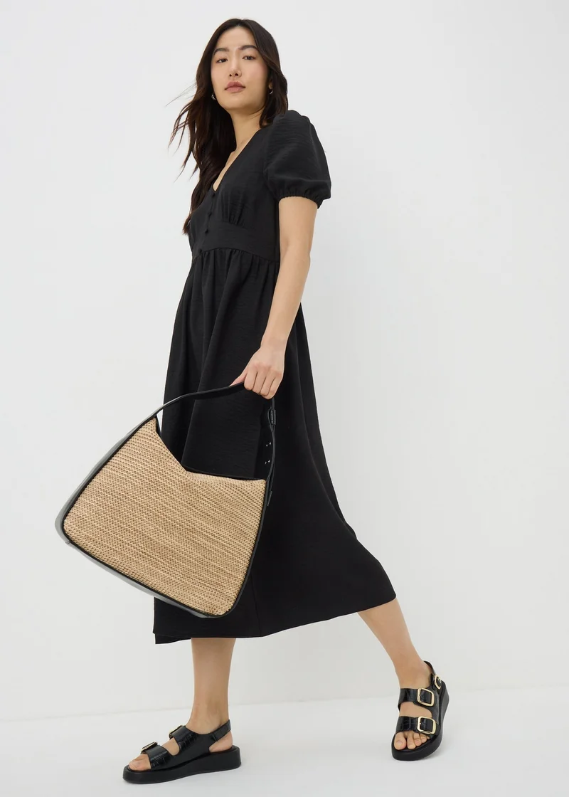 Matalan Black Empire Waist Dress