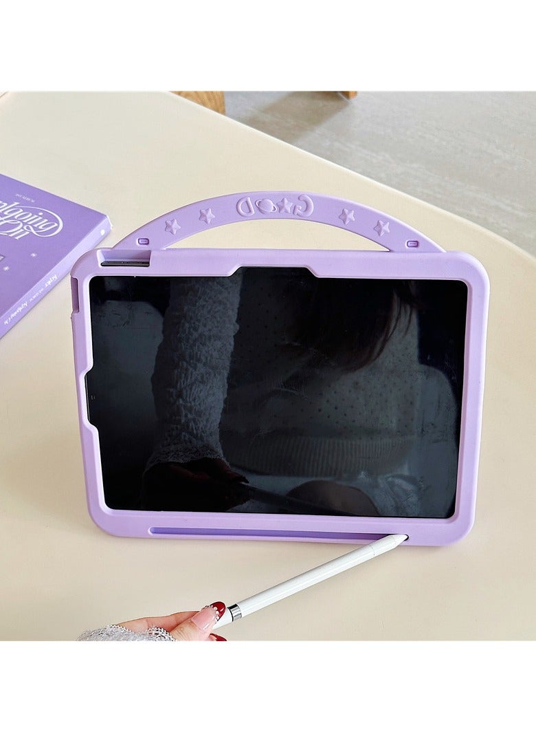 general Cute Kuromi Tablet Case for iPad, 360° Rotating Stand with Pencil Holder, Cartoon Shockproof Protective Cover with Lanyard - Image 3