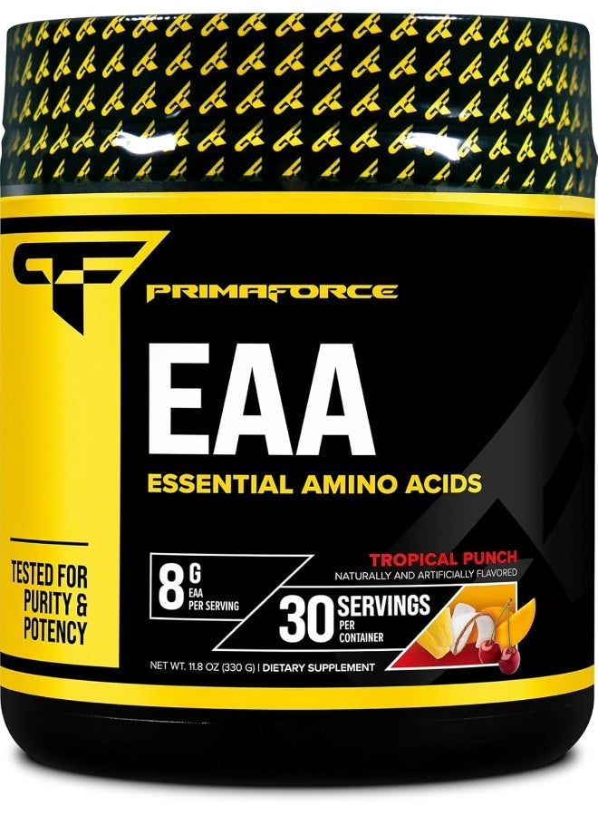 Primaforce Eaa Powder (30 Servings, Tropical Punch) - Essential Amino Acids For Pre/Intra Workout And Recovery - Non-Gmo And Gluten Free - Image 1