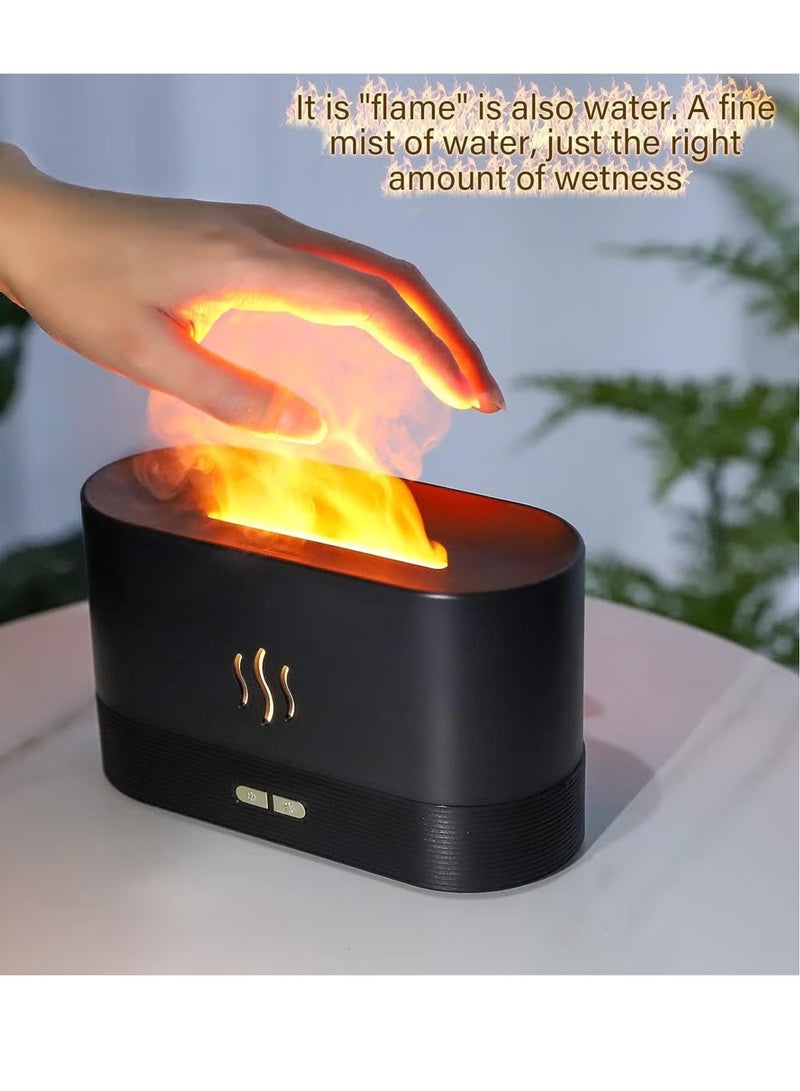 ACLIX Depulat Flame Air Diffuser,Humidifier,Portable-Noiseless Aroma Diffuser for Home,Office or Yoga Essential Oil Diffuser with No-Water Auto-Off Protection(Black) - Image 4