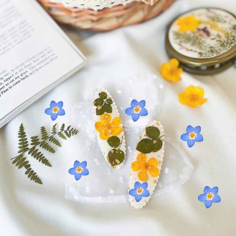 Natural Dried Blue Pressed Flowers 100 Pieces 0 24 0 4 Inch For Resin Jewelry Making - Image 4
