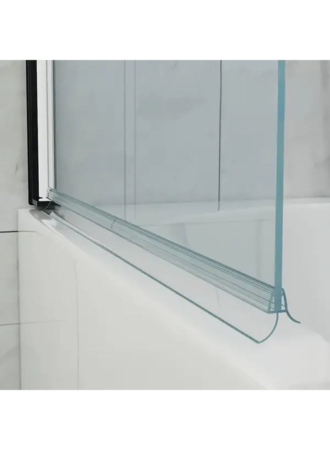 Soft Edge 23 H Frameless Glass Shower Door Magnetic Seal Strip With Internal Grip - Image 2