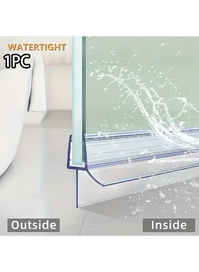 Soft Edge 23 H Frameless Glass Shower Door Magnetic Seal Strip With Internal Grip - Image 1
