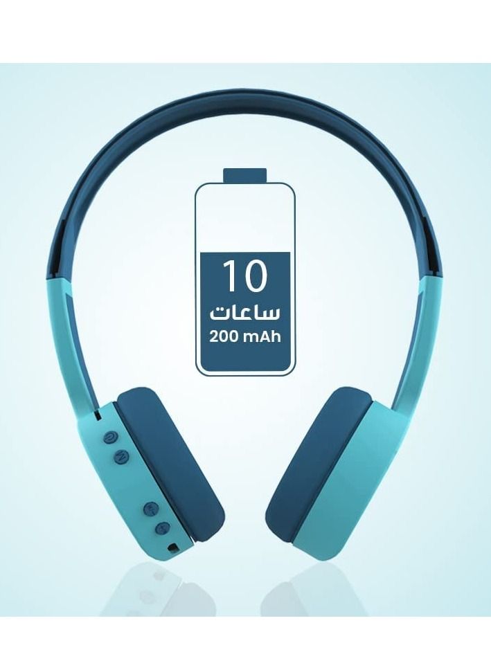 Bingozones B18 Kid Headphones with microphone for School, Wired Headset for Children Toddlers Girls with 85db Volume Limit Green