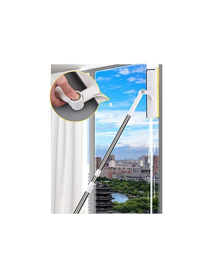 GEDUORIE Telescopic Window Cleaning Kit,Window Squeegee 2-in-1 Cleaner with Microfiber Scrubber,Indoor and Outside Window Glass Washing Tools with Long Extendable Handle  - Image 5