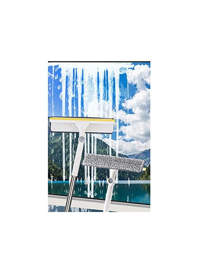 GEDUORIE Telescopic Window Cleaning Kit,Window Squeegee 2-in-1 Cleaner with Microfiber Scrubber,Indoor and Outside Window Glass Washing Tools with Long Extendable Handle  - Image 4