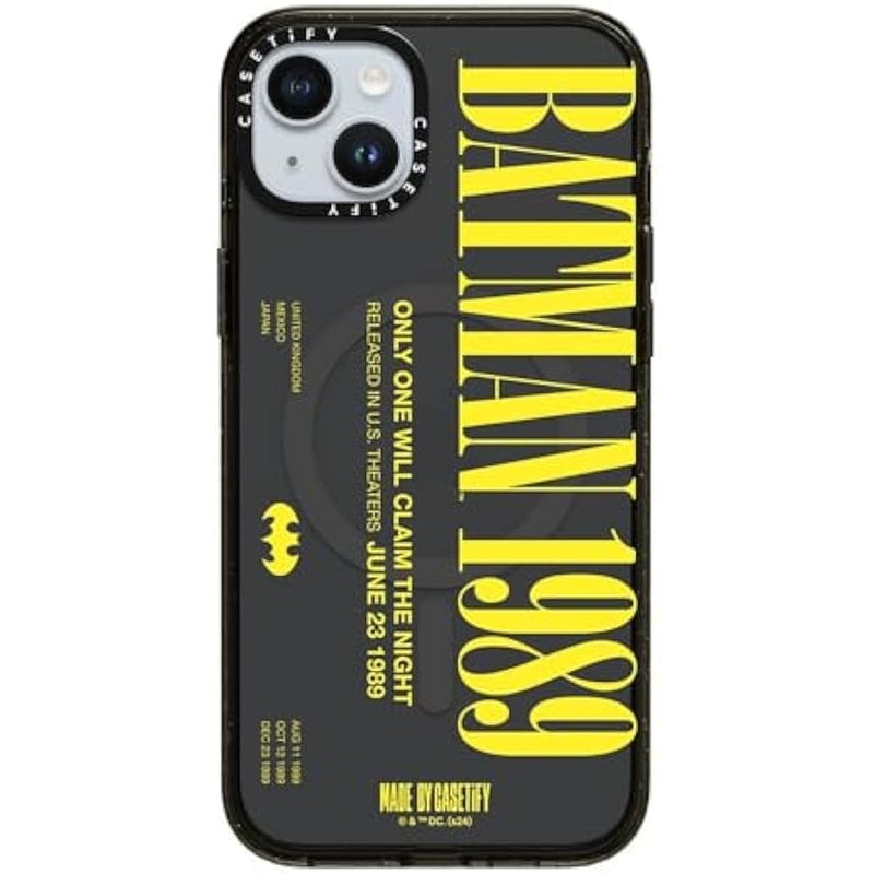 Casetify Impact iPhone 15 Plus Case 【Batman Co-Lab / 4X Military Grade Drop Tested / 8.2ft Drop Protection/Compatible with Magsafe】 - Batman 1989 - Clear Black - Image 4
