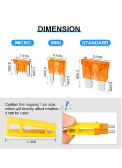 General 182 Pieces Car Fuse Assortment Kit Blade-Type Automotive Kirsite Fuses For Car/RV/Truck/Motorcycle(2A 3A 5A 7.5A 10A 15A 20A 25A 30A 35A 40A)  - Image 3