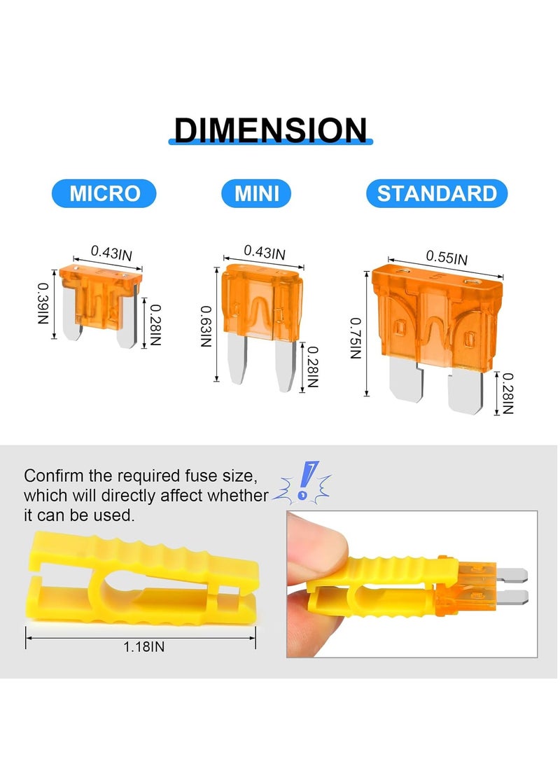 general 182 Pieces Car Fuse Assortment Kit Blade-Type Automotive Kirsite Fuses For Car/RV/Truck/Motorcycle(2A 3A 5A 7.5A 10A 15A 20A 25A 30A 35A 40A) - Image 3