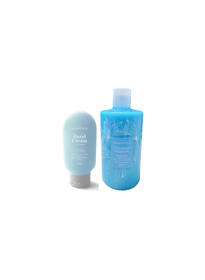 ESSENTIALS Shower Cream Coconut Passion & Hand Cream Coconut Passion