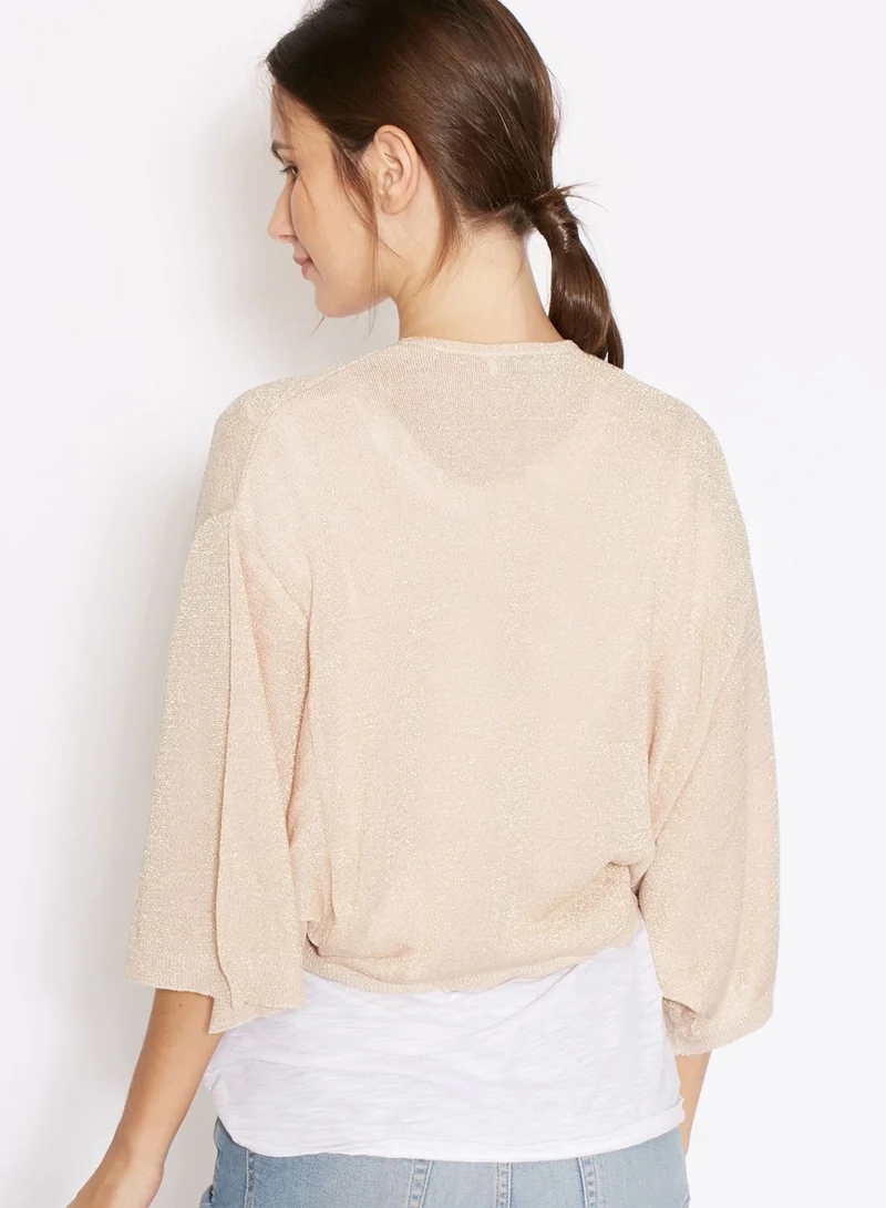 MANGO Shimmer Cardigan
