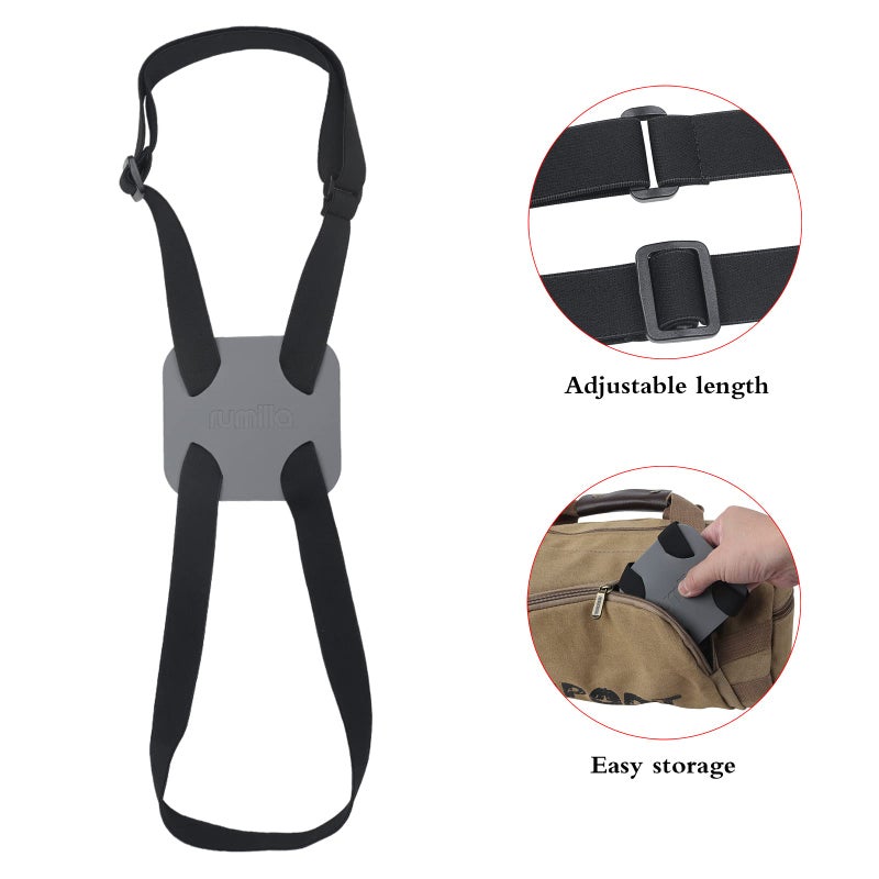 RUMILLA Bag Bungee for Luggageï¼ŒLuggage Straps Bag Bungees for Add a Bag Easy to Travel Suitcase Elastic Strap Beltï¼ˆEasy Version Grey - Image 3
