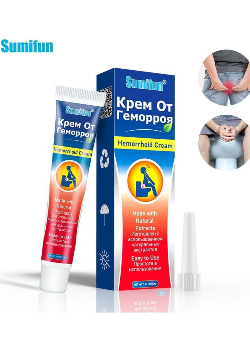 Sumifun 3-PACK Hemorrhoid Cream, Hemorrhoid & Fissure Ointment, Antibacterial Cream - Chinese Herbal Hemorrhoids Cream Hemorrhoid Symptom Ointment 20g*3 - Image 3